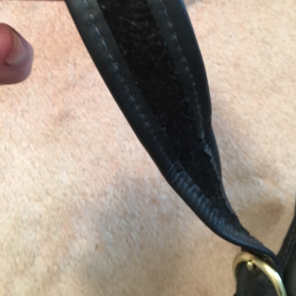 Black Leather Drawstring Handbag•Hobo•Crossbody - Picture 8 of 8